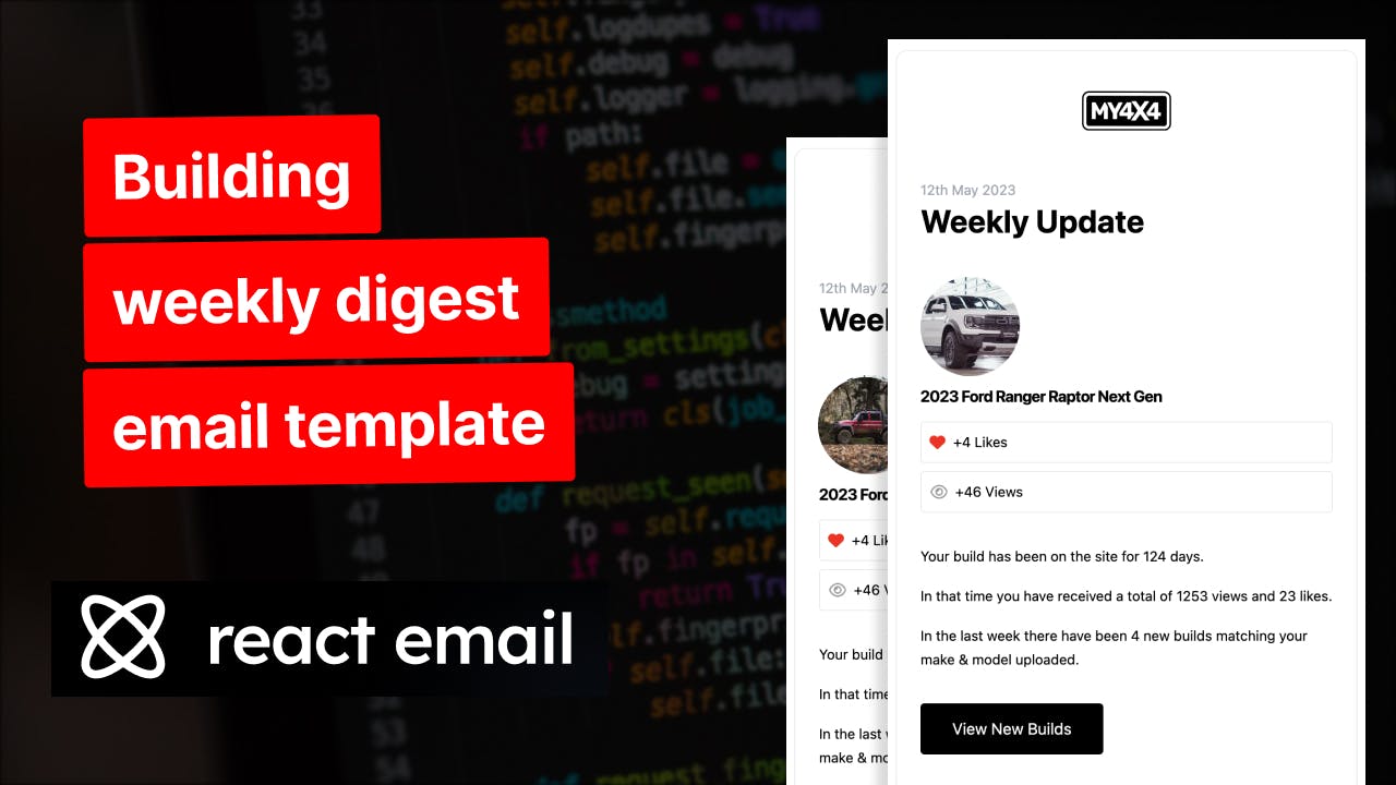 Setting up Email Templates using React Email