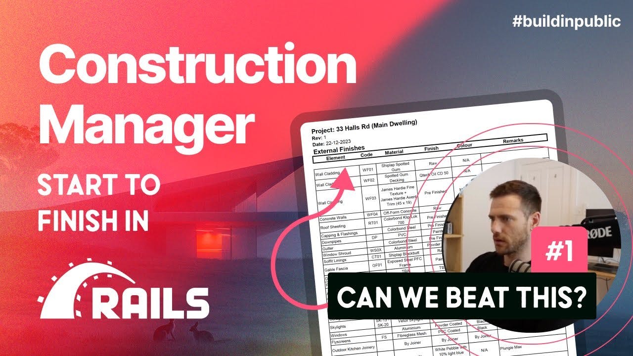 Construction Manager - Part 1
